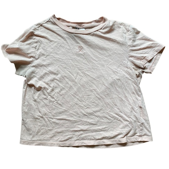 Divided H&M Baby Pink Crop Top Women's Small - Picture 1 of 5